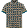 Chemise de loisir à imprimé mosaïque