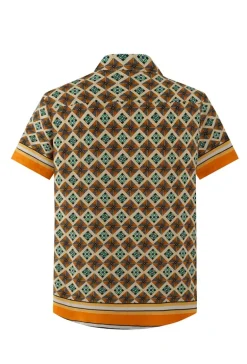 Chemise de loisir à imprimé mosaïque