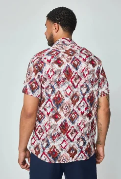 Chemise d'été à imprimé asbstrait