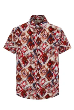 Chemise d'été à imprimé asbstrait