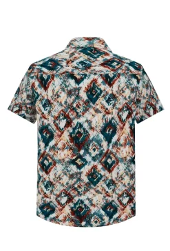 Chemise d'été à imprimé asbstrait