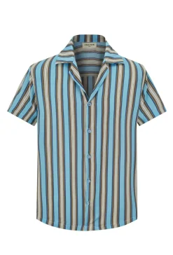 Chemise d'été rayée et colorée