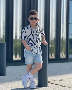 Chemise enfant motifs animalier