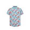 Chemise fleurie à manches courtes