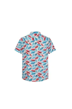 Chemise fleurie à manches courtes