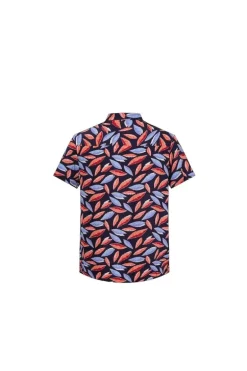 Chemise fleurie à manches courtes