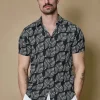 Chemise fleurie manches courtes