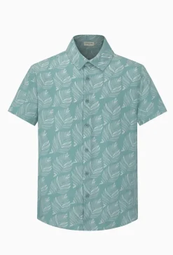 Chemise fleurie manches courtes