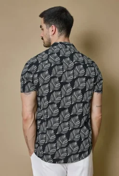 Chemise fleurie manches courtes