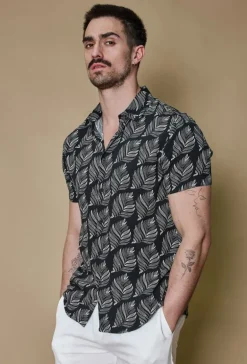 Chemise fleurie manches courtes
