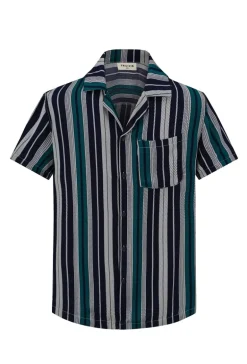 Chemise habillée à rayures verticales