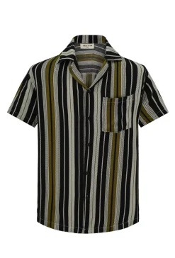 Chemise habillée à rayures verticales