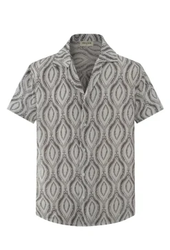 Chemise élégante à motif géométrique