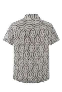 Chemise élégante à motif géométrique
