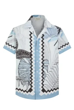 Chemise élégante arborant un imprimé pastel