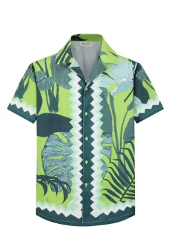 Chemise élégante arborant un imprimé pastel