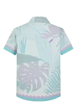 Chemise élégante arborant un imprimé pastel