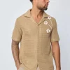 Chemise manches courtes à boutons