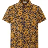 Chemise manches courtes à motifs fleuris