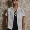 Chemise manches courtes à carreaux