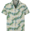 Chemise manches courtes à motifs fleuris