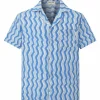 Chemise manches courtes à motifs géométrique