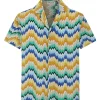 Chemise manches courtes à motifs abstrait