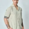 Chemise manches courtes à motifs fleuris