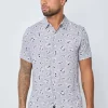 Chemise manches courtes à imprimé fleuri