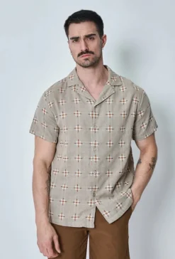Chemise manches courtes à motifs