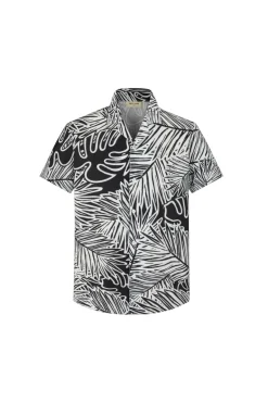 Chemise manches courtes à imprimé fleuri