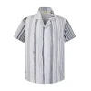 Chemise manches courtes à imprimé abstrait