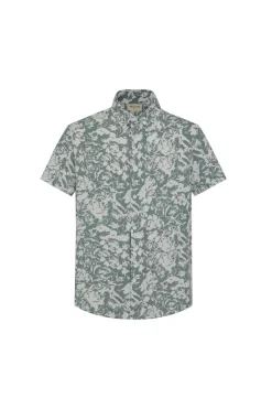 Chemise manches courtes à imprimé fleuri