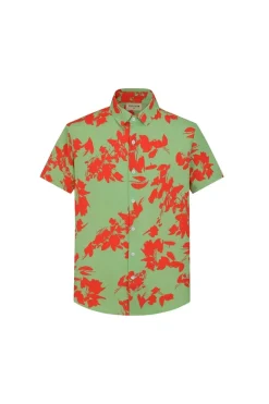 Chemise manches courtes à imprimé fleuri