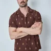 Chemise manches courtes à motifs graphiques