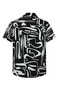 Chemise manches courtes à motifs abstrait