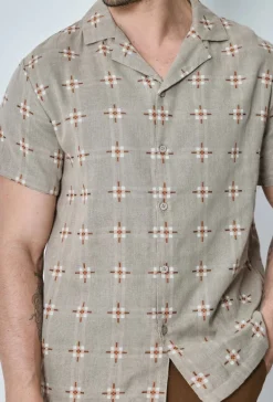 Chemise manches courtes à motifs