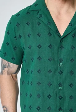 Chemise manches courtes à motifs