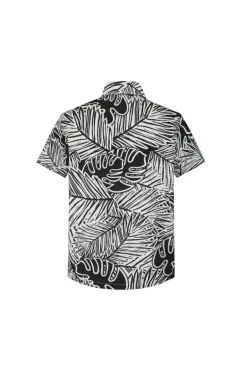 Chemise manches courtes à imprimé fleuri