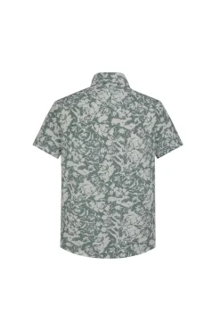 Chemise manches courtes à imprimé fleuri