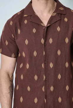 Chemise manches courtes à motifs graphiques
