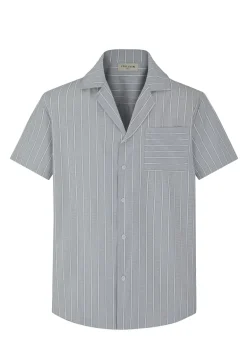 Chemise manches courtes à rayures