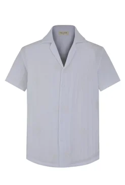 Chemise manches courtes à motifs fleuris