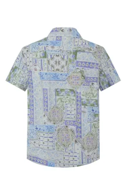 Chemise manches courtes à motifs abstraits