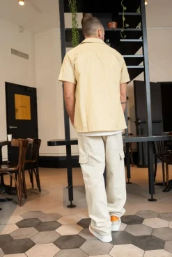 Chemise manches courtes à rayures