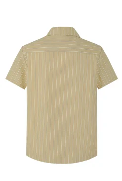 Chemise manches courtes à rayures