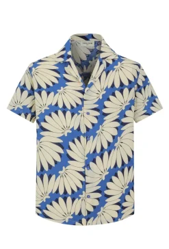 Chemise manches courtes à motifs fleuris