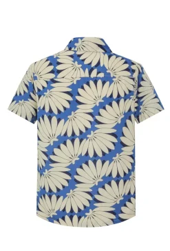 Chemise manches courtes à motifs fleuris