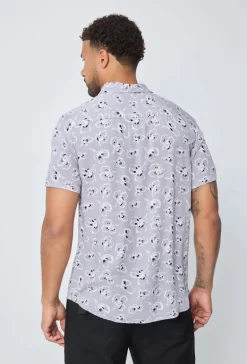 Chemise manches courtes à imprimé fleuri