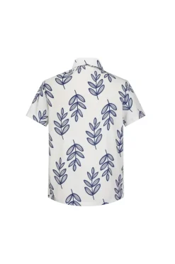 Chemise manches courtes à imprimé fleuri